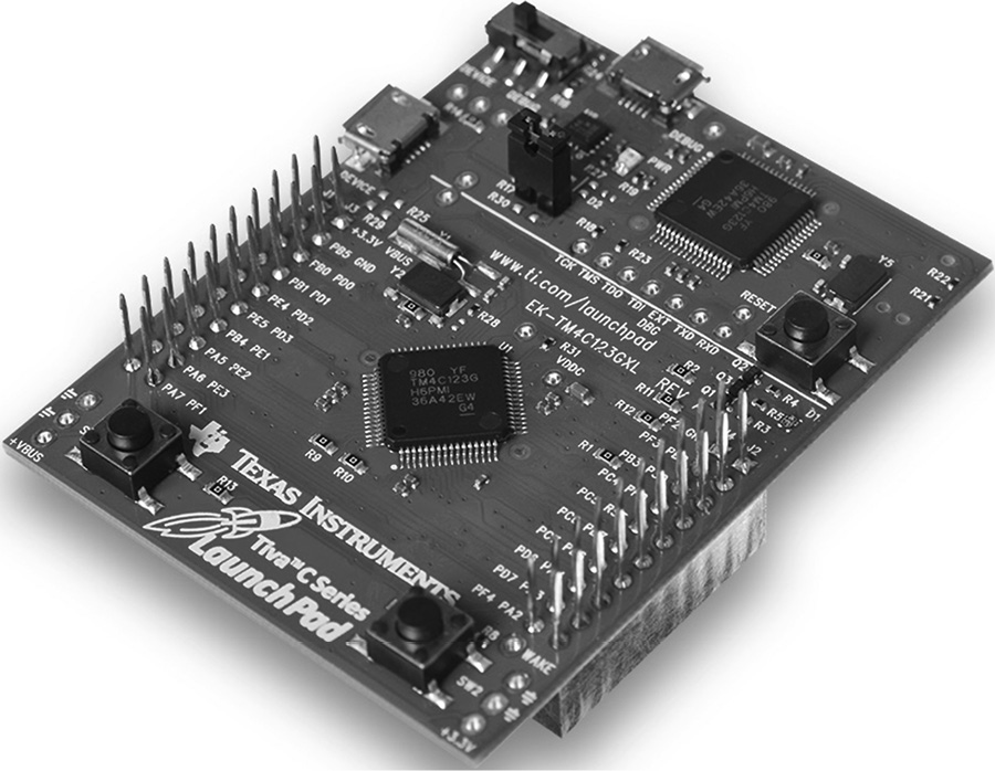 Image of Tiva LaunchPad from Texas Instruments.