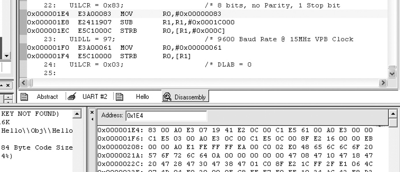Image of Little-endian addressing of an instruction.