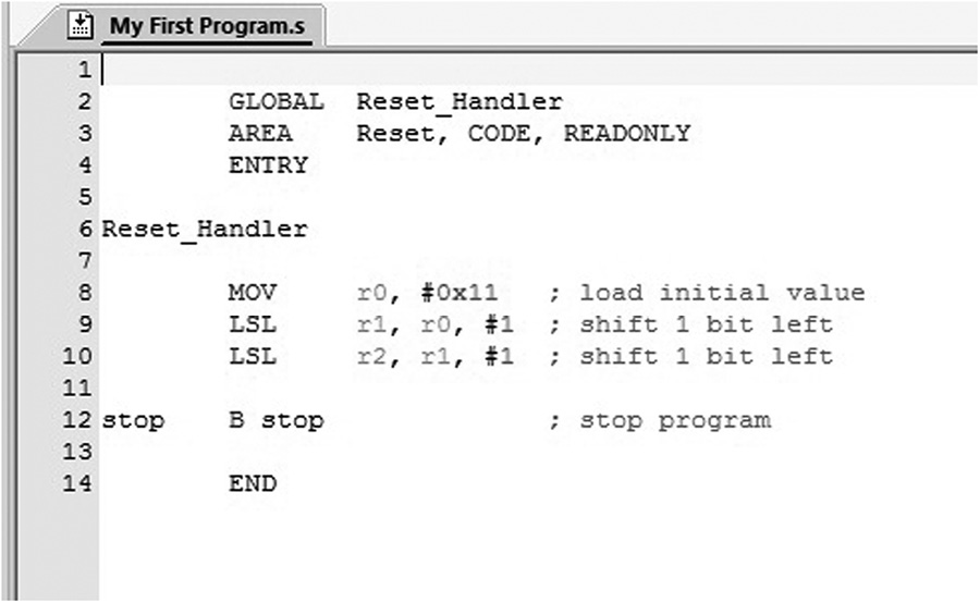 Image of Sample code.