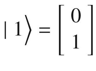 $$ \mid 1\Big\rangle =\left[\begin{array}{c}0\\ {}1\end{array}\right] $$