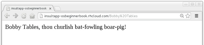 Screenshot of the modified application