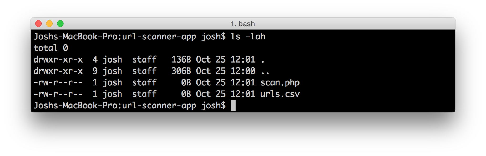 Scanner application filesystem