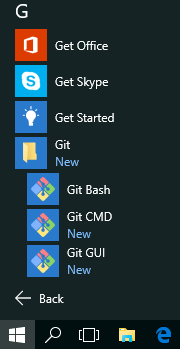 All Apps / Git / Git Bash