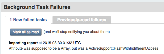 Attribute was supposed to be an Array