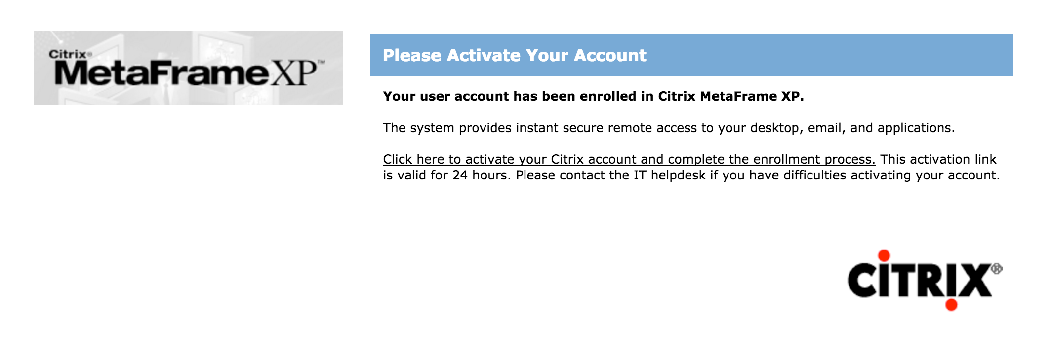HTML phishing email content