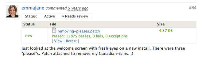One of the comments in the issue queue includes an attached patch which has been reviewed by the automated tests