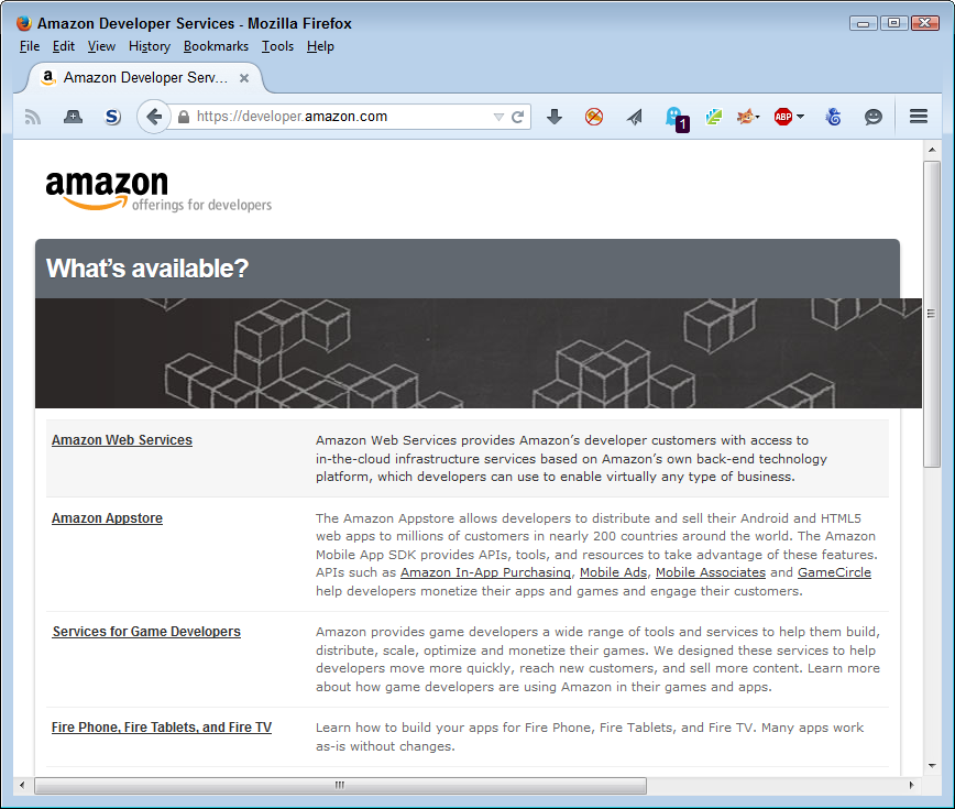The Amazon API is an example of code that executes on a host server