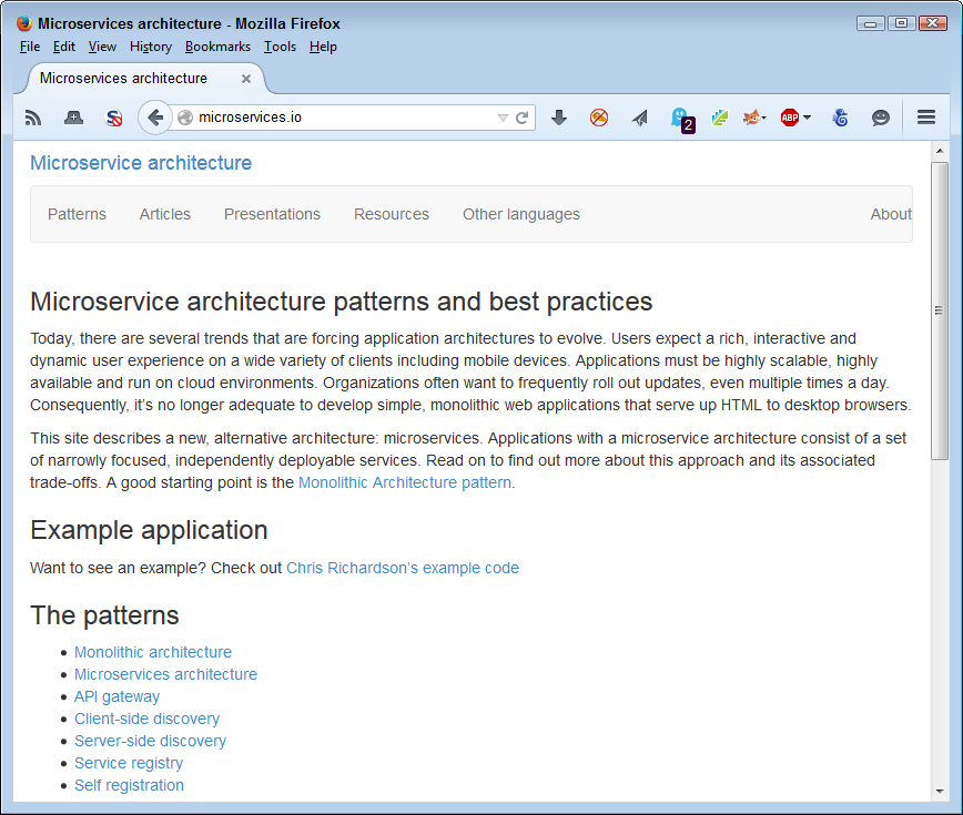 Microservices are new technology and it helps to see them in light of other usage patterns