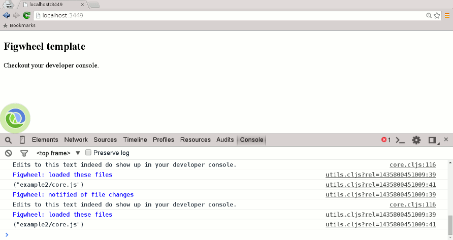 Screenshot of good compile