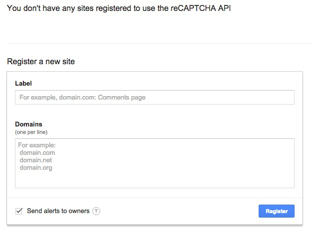Registering your Keys