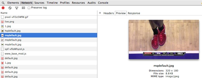 Loading device-specific images for the desktop experience, sized at 120 x 180 pixels and 8.8 KB (seen in Chrome Developer Tools)