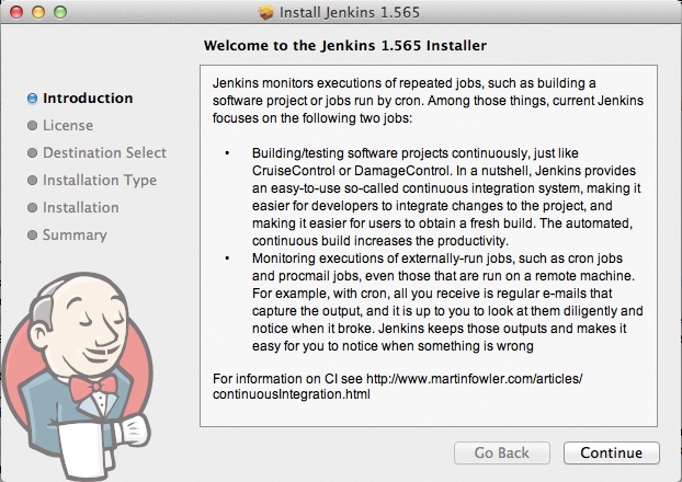 The Jenkins Mac OS installer