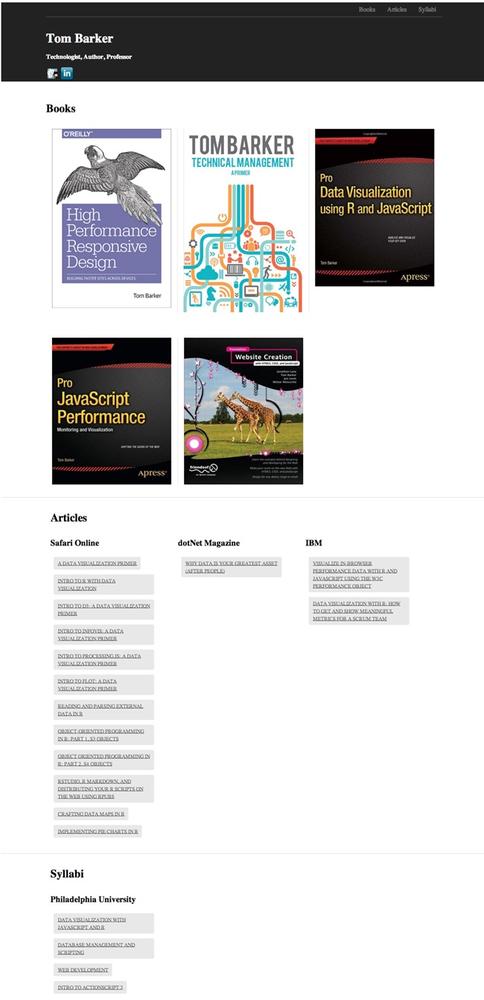 A website created by using Foundation