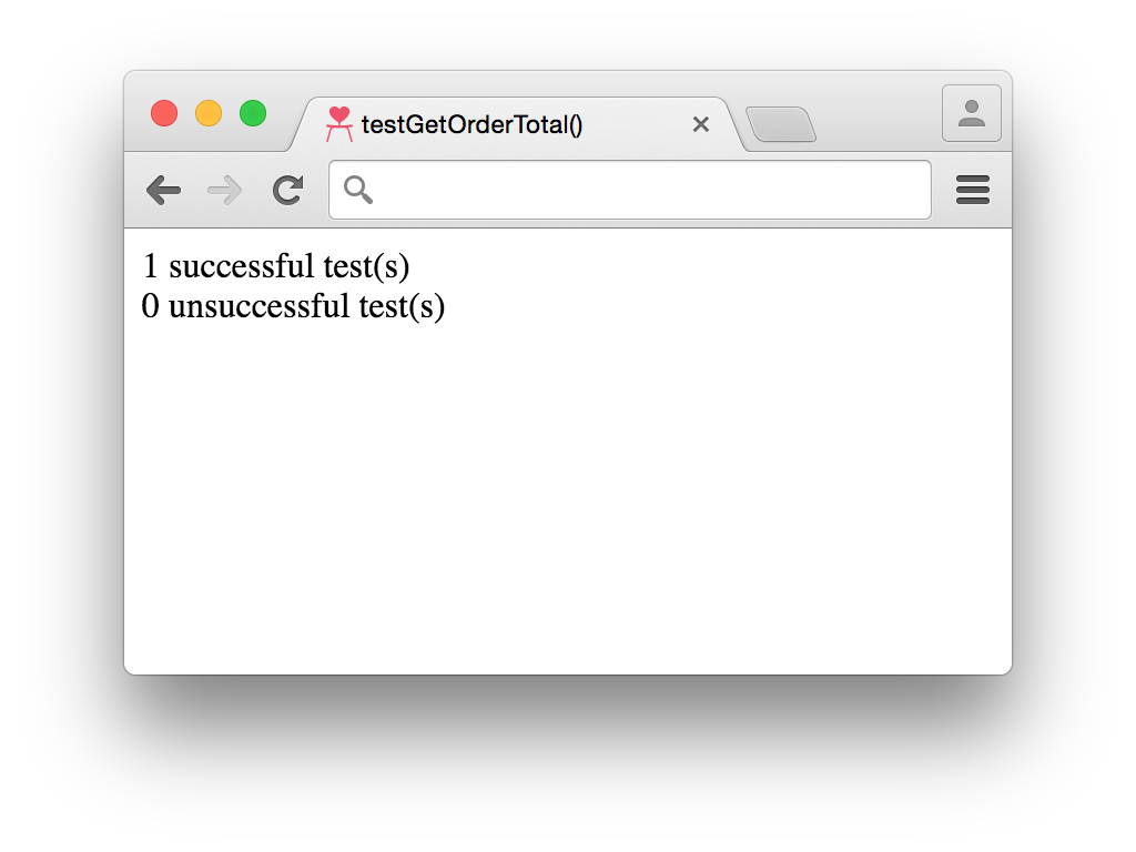 testGetOrderTotal successful test run