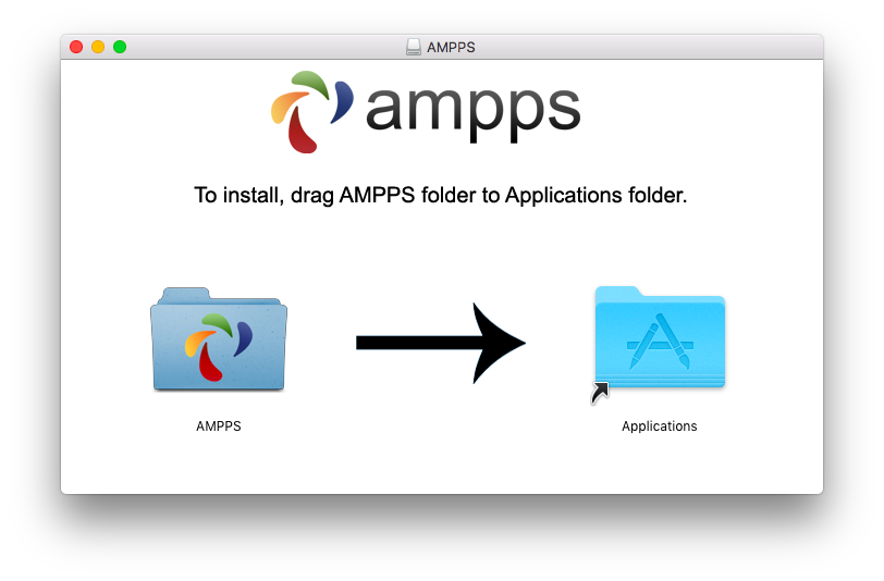Drag the AMPPS folder to Applications
