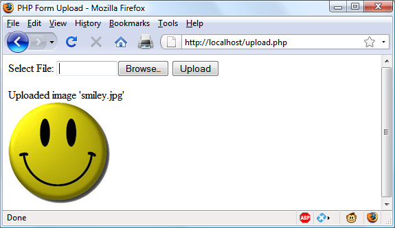 Uploading an image as form data