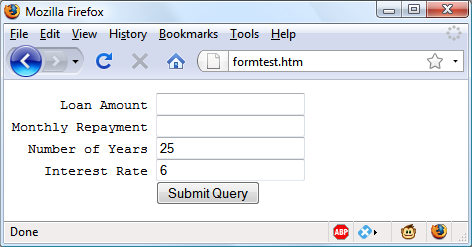 Using default values for selected form fields