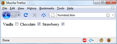 Using checkboxes to make quick selections