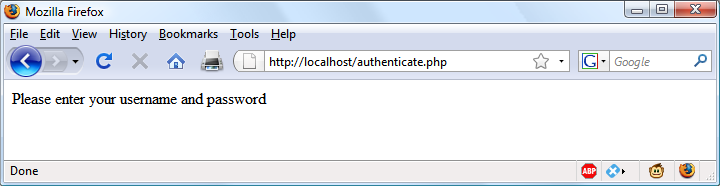 The result of clicking the Cancel button