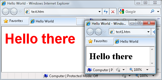 Styling a tag, with the original style shown in the inset
