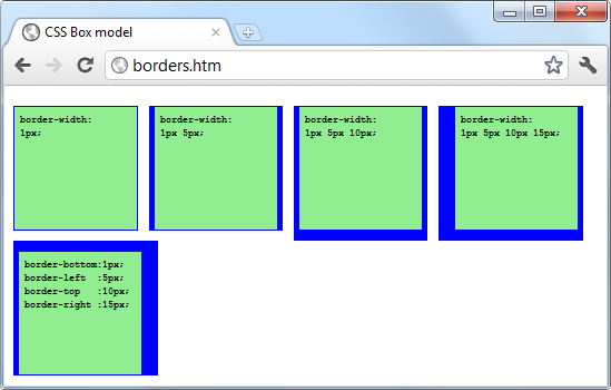 Applying long- and shorthand border rule values