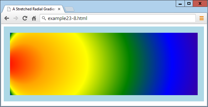 A stretched radial gradient