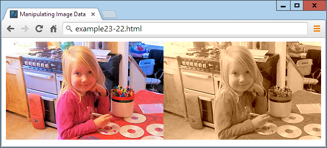 Converting an image to sepia (only a minor difference will be seen when this figure is viewed in gray scale)