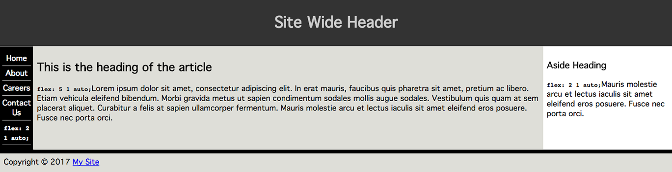 A responsive three-column layout with just a few lines of code