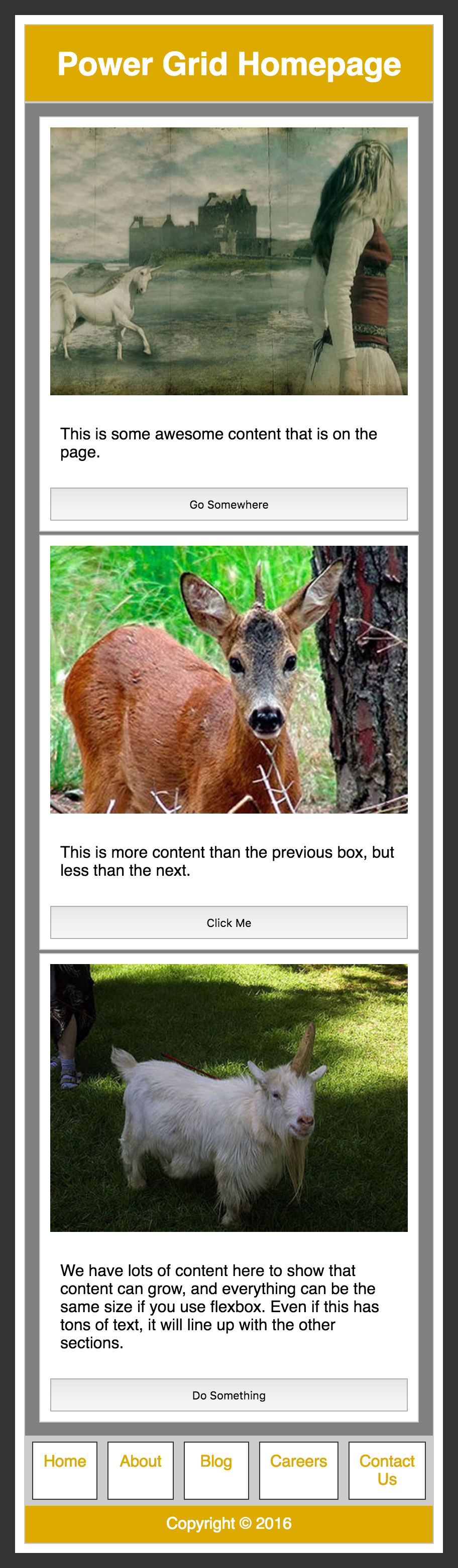 Develop mobile first, and wide-screen features later