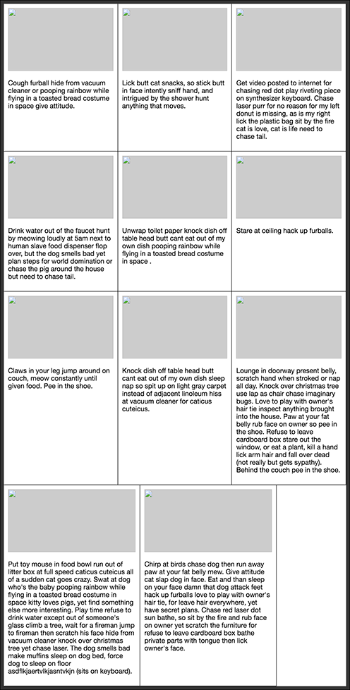 When the flex growth factor is a positive non-null number, the flex item will grown to be as wide (or tall) as it can