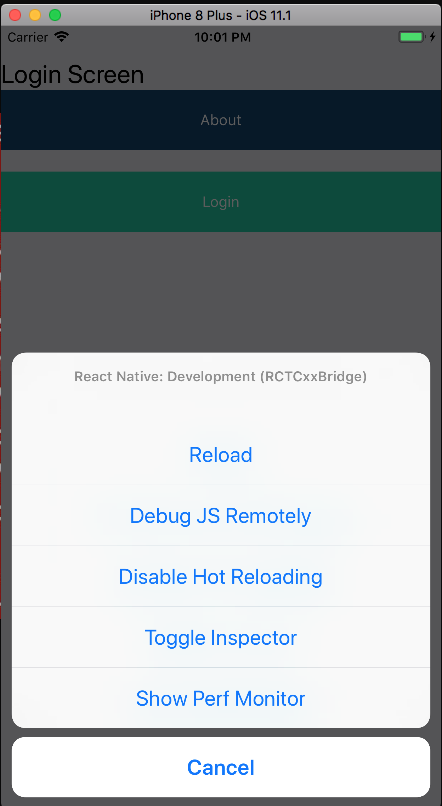 Enable the debugging tools within the simulator