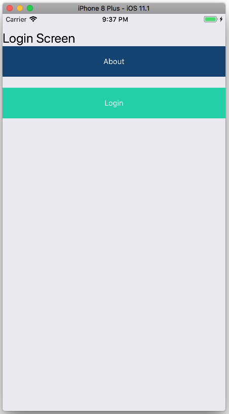 loginScreen.js: Notice how navigation parameters are passed to the `UserNavigator`