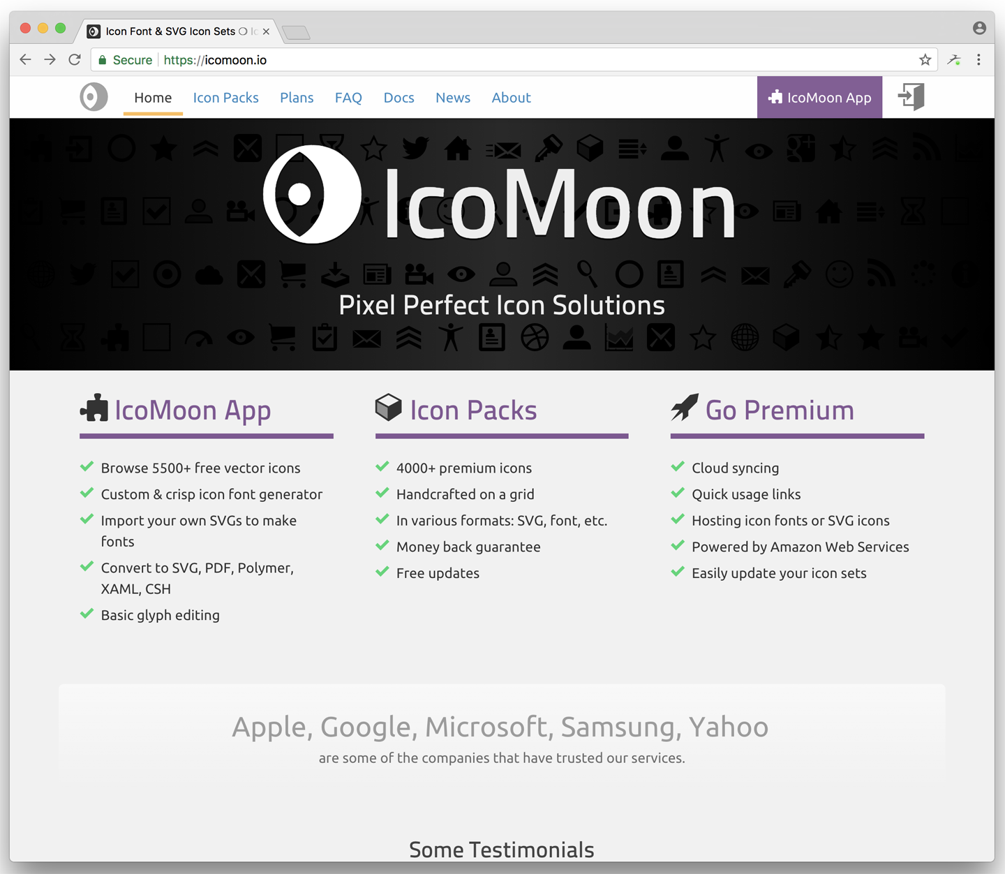 Upload your SVGs to services like IcoMoon to get a custom font