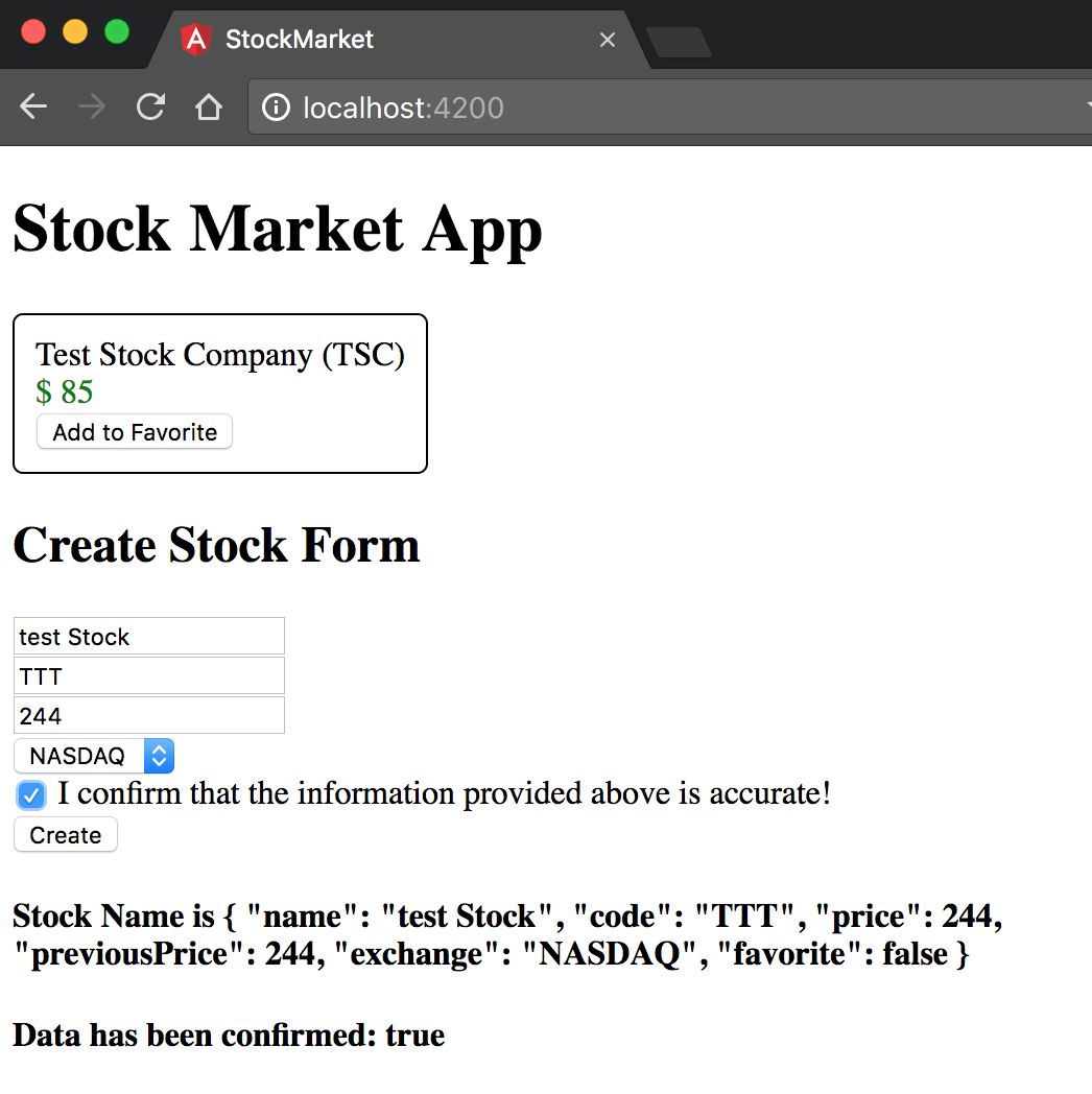 Angular Complete Form Example