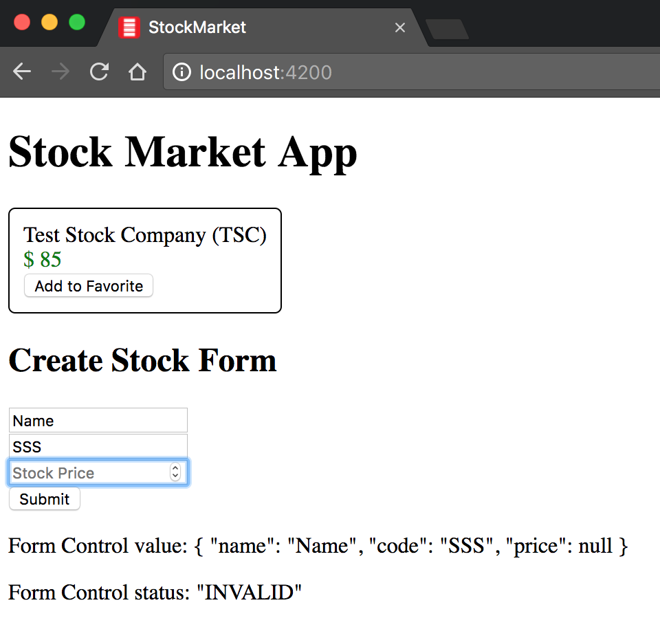Form Group in action