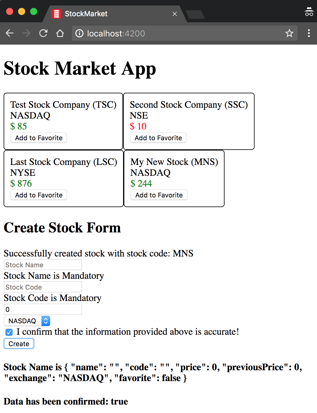 Application backed by a service
