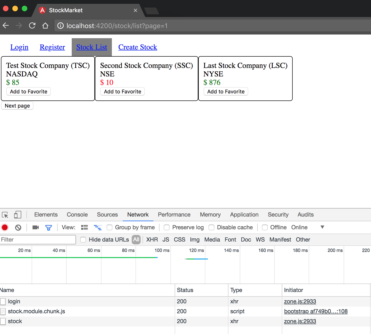 Lazy Loading a route