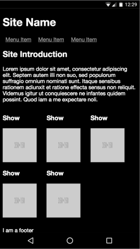 Demo page with viewport