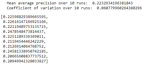 Summary over 10 Runs for Undercomplete Autoencoder with Three Hidden Layers and ReLu Activation Function