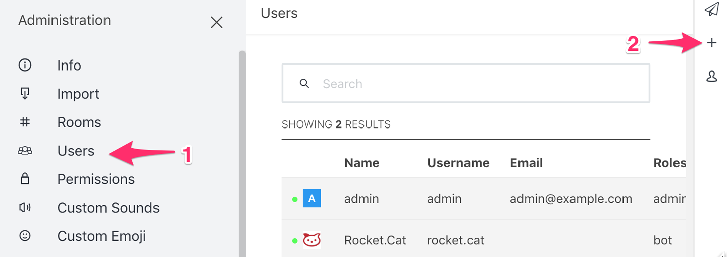Rocketchat Add User