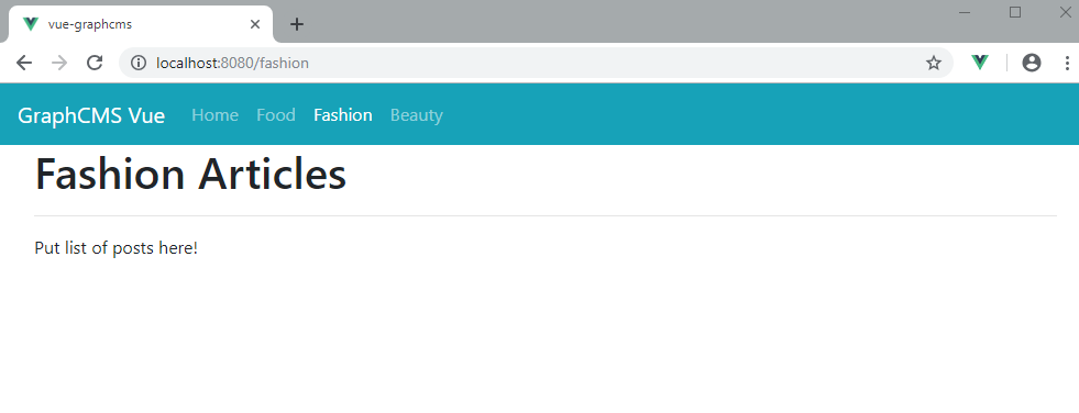 A page view of our app