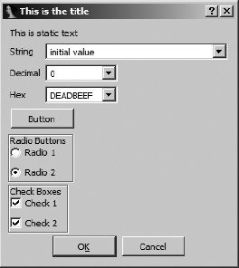 Sample AskUsingForm_c dialog