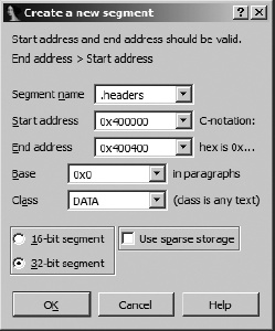 The segment-creation dialog