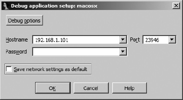Remote debugger configuration