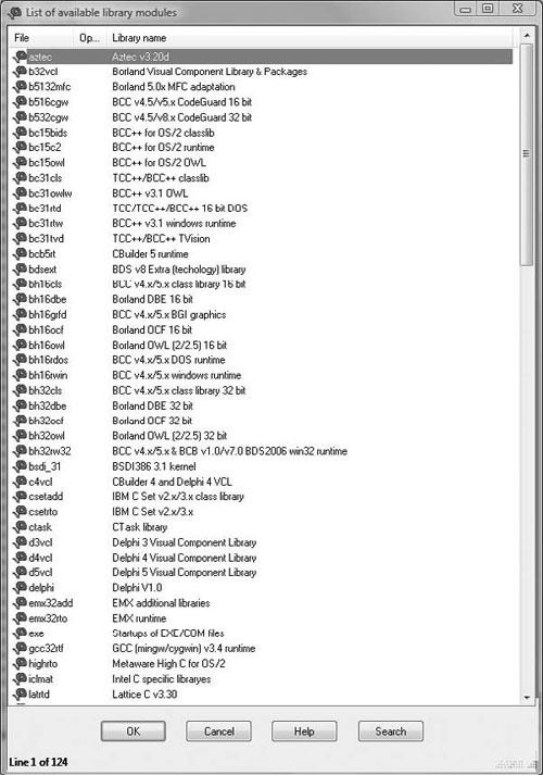 List of Available Library Modules