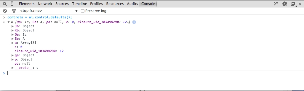 Time for action – using the JavaScript console