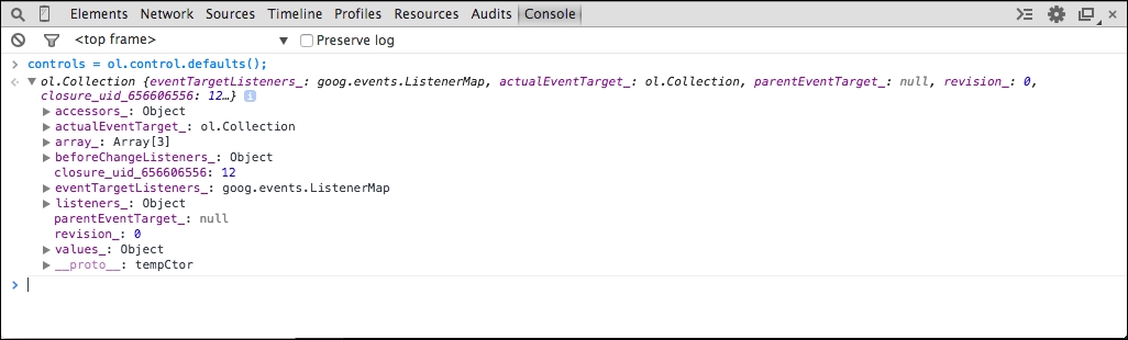 Time for action – using the JavaScript console