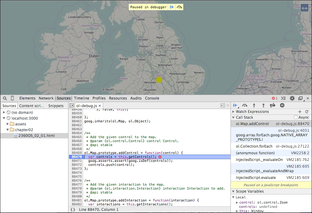 Time for action – using the JavaScript console