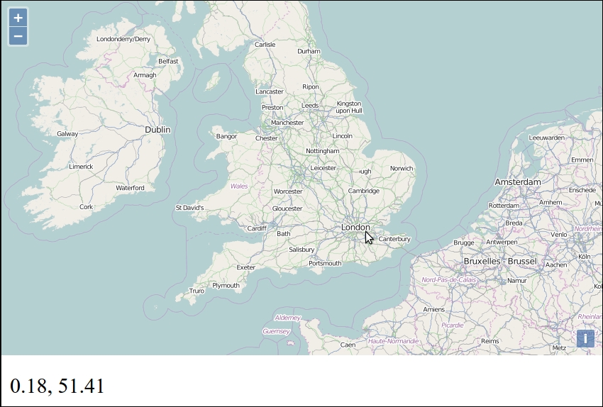 Time for action – finding your mouse position