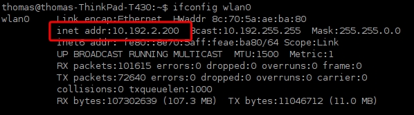 Finding your IP address on Linux